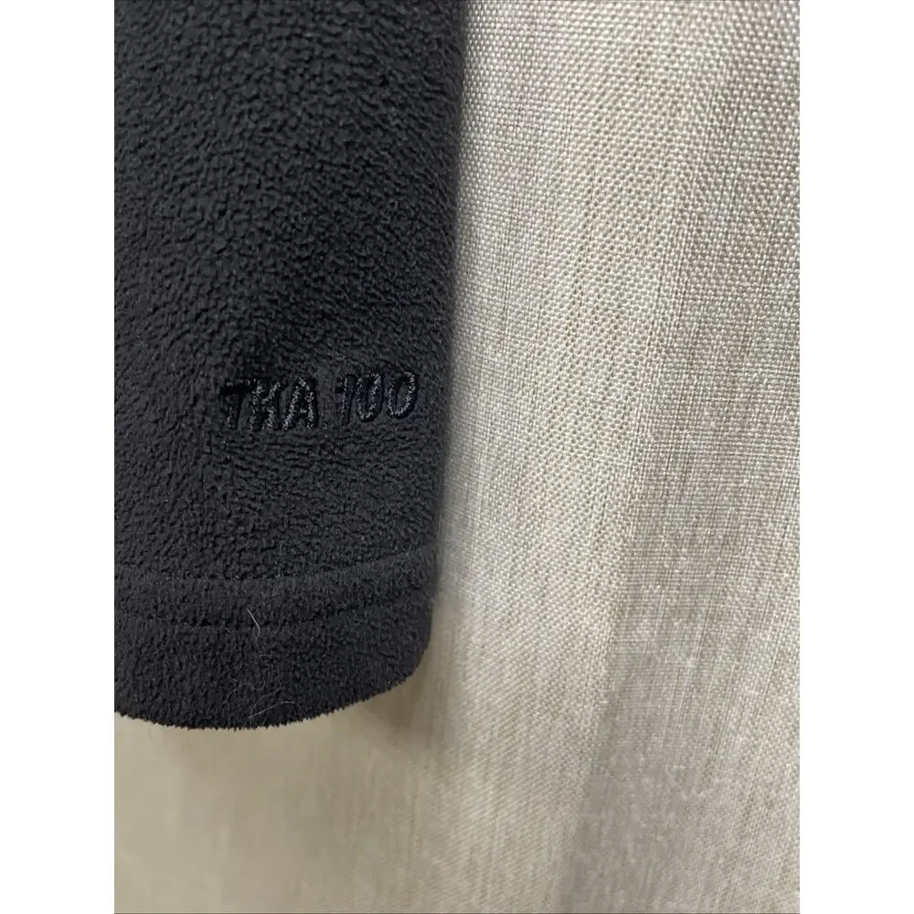 The North Face Men’s Black Fleece Quarter Zip Pullover Long Sleeve - Size Medium